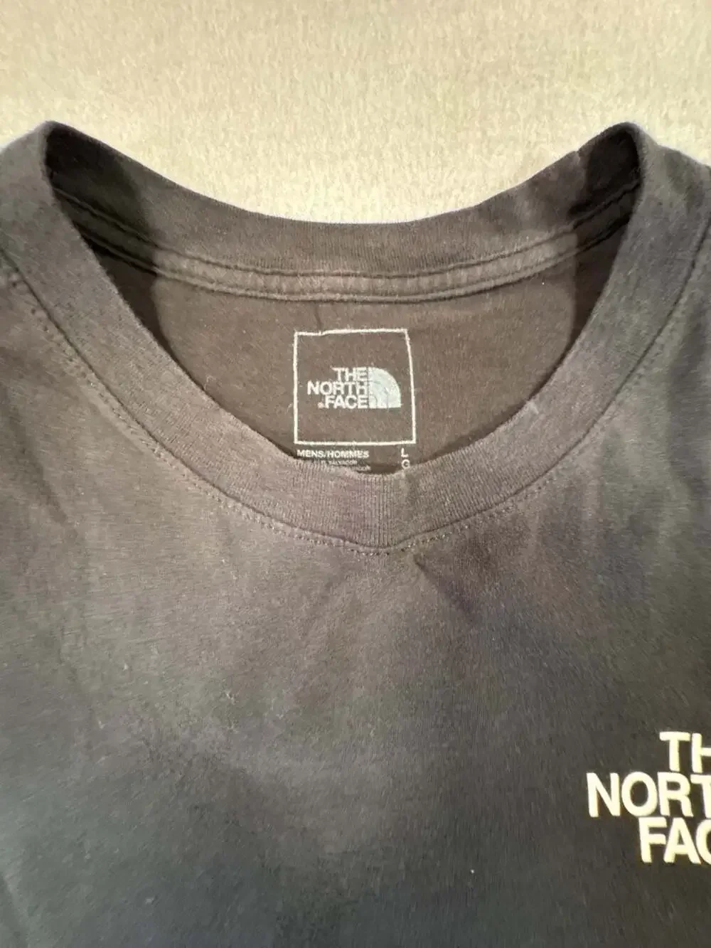 The North Face Brand Proud Men's Black Long Sleeve Graphic T-Shirt Size Large
